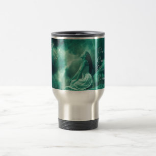 Mug De Voyage Femme mythique envoyant des prières à l'univers