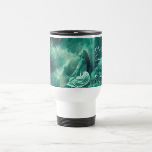 Mug De Voyage Femme mythique envoyant des prières à l'univers