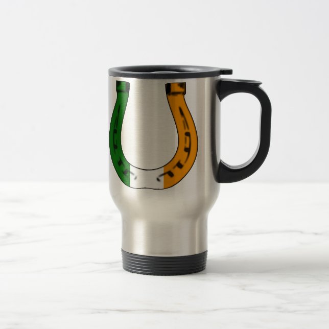 Mug De Voyage fer à cheval irlandais chanceux (Droit)