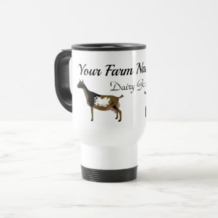 Mug De Voyage Ferme de chèvre laitière nigériane personnalisée