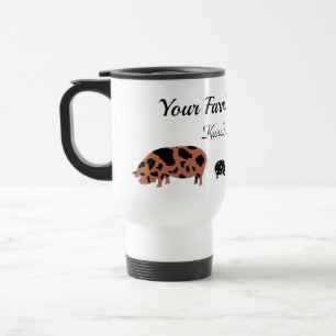 Mug De Voyage Ferme de cochons personnalisée KuneKune