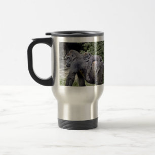Mug De Voyage Ferroutage de bébé et de maman de gorille