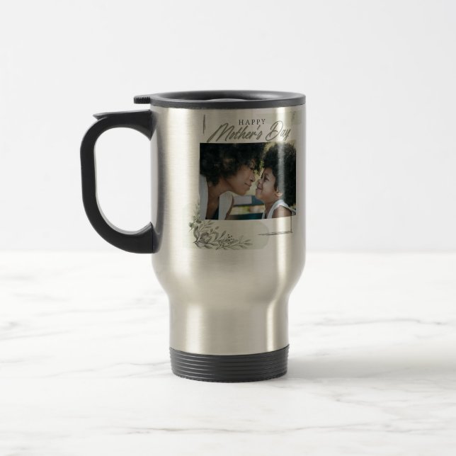 Mug De Voyage Fête de la mère photo personnalisée (Gauche)