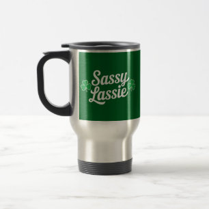 Mug De Voyage Fête de la Saint-Patrick Sassy Lassie Drôle d'Irla