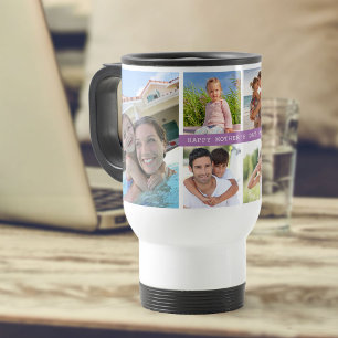 Mug De Voyage Fête des mères Collage photo 6 Photos et année