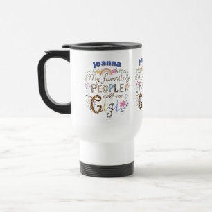 Mug De Voyage Fête des mères GIGI personnalisées Anniversaire No