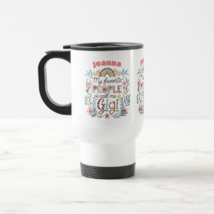 Mug De Voyage Fête des mères GIGI personnalisées Anniversaire No