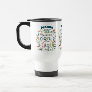 Mug De Voyage Fête des mères GIGI personnalisées Anniversaire No