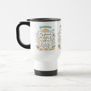 Mug De Voyage Fête des mères GIGI personnalisées Anniversaire No