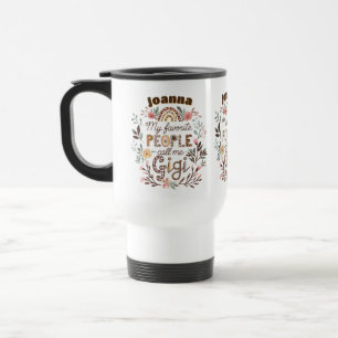 Mug De Voyage Fête des mères GIGI personnalisées Anniversaire No