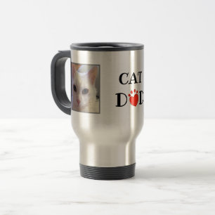 Mug De Voyage Fête des pères Chat Papa Photo personnalisée