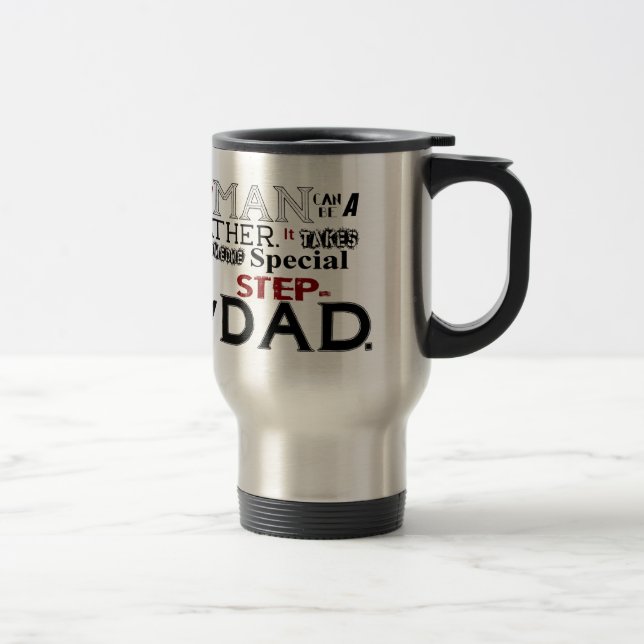Mug De Voyage Fête des pères de citation de papa d'étape (Droit)
