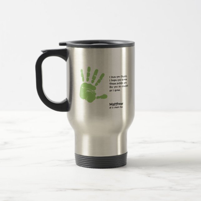 Mug De Voyage Fête des pères personnalisée en cadeau (Gauche)