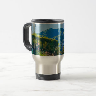 Mug De Voyage Feu de camp en montagne randonnée