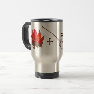 Mug De Voyage Feu de camp + Marshmallow grillé = S'mores Camping