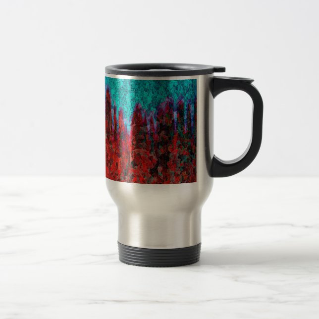 Mug De Voyage Feu et texture de glace (Droit)