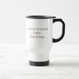 Mug De Voyage Feuille de Ginkgo dorée personnalisée avec nom per