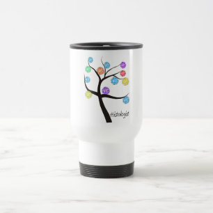 Mug De Voyage Feuille microscopique de cellules de conception