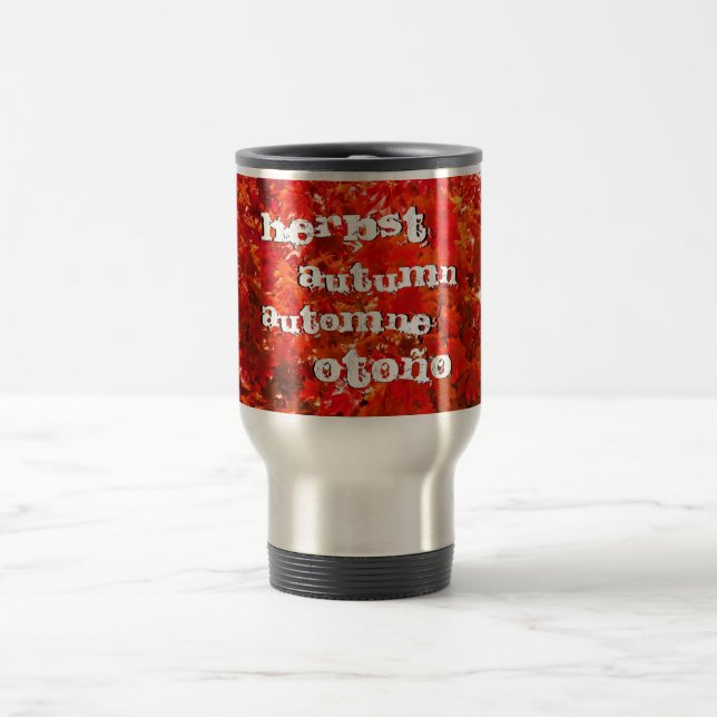 Mug De Voyage Feuilles automnales (Centre)