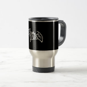 Mug De Voyage Feuilles de chêne en forme de chauve-souris ombrée