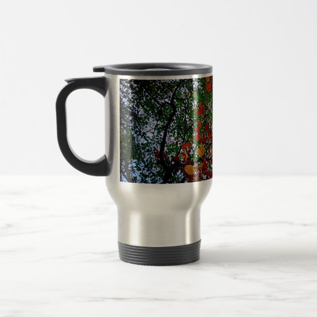 Mug De Voyage Feuilles jaunes, verts et oranges (Gauche)