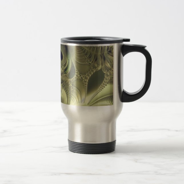 Mug De Voyage Feuilles métalliques (Droit)