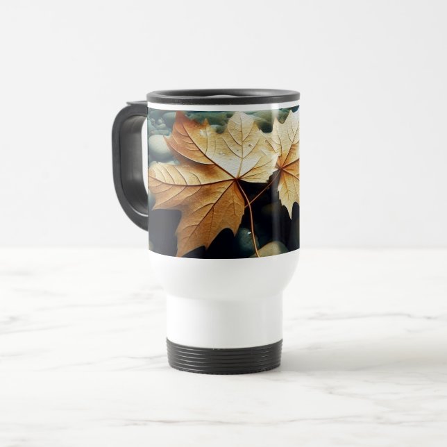 Mug De Voyage Feuilles Sur La Rivière (Devant gauche)