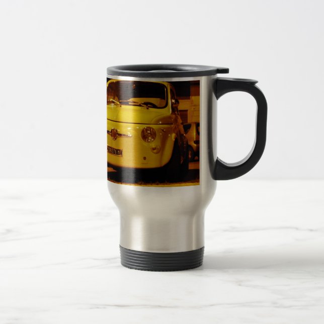 Mug De Voyage Fiat 500 Abarth. (Droit)