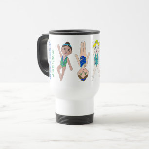 Mug De Voyage Fier d'être une équipe de natation synchronisée