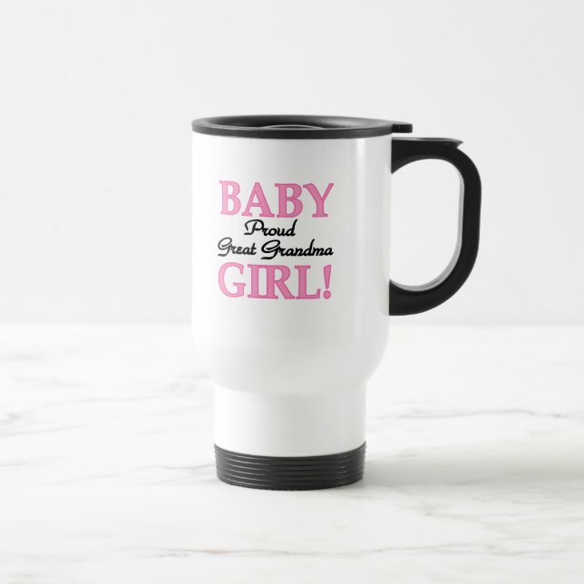 Mug De Voyage Fier Grand Grand-mère Baby Girl Tshirts et cadeaux (Droite)