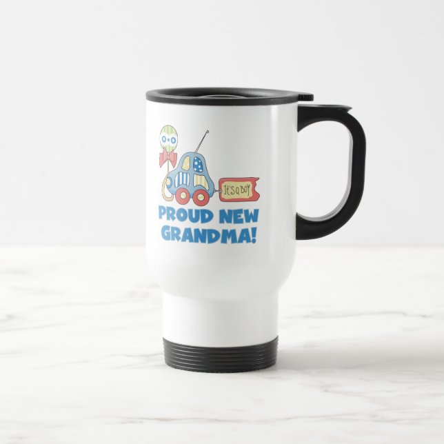 Mug De Voyage Fière nouvelle grand-mère-C'est un garçon Tshirts  (Droite)