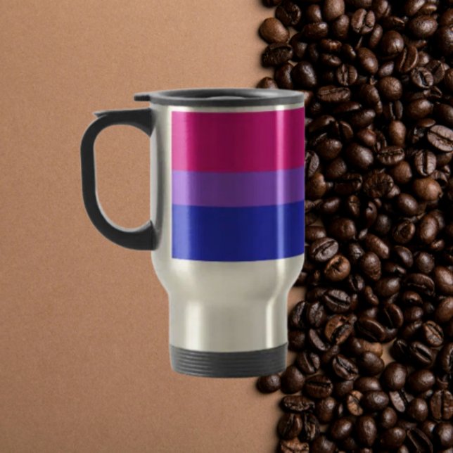 Mug De Voyage Fièrement Bi et Audacieux (Créateur téléchargé)
