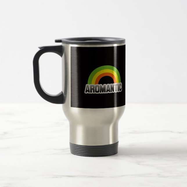 Mug De Voyage Fierté aromantique (Gauche)