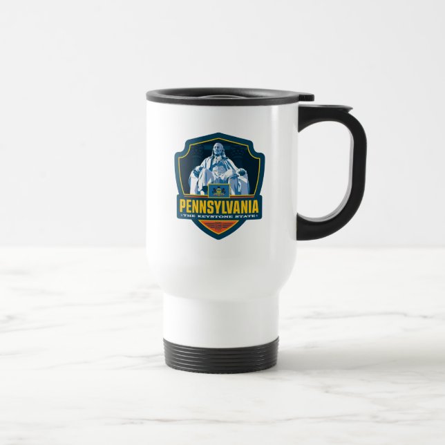 Mug De Voyage Fierté de l'État | Pennsylvanie (Droite)