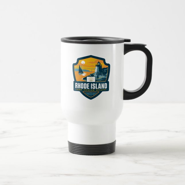 Mug De Voyage Fierté de l'État | Rhode Island (Droite)