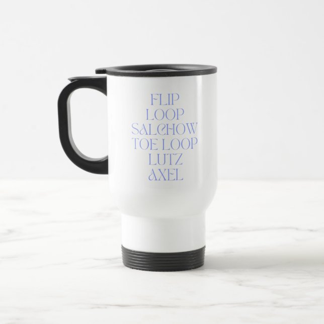 Mug De Voyage Figure Patinage Jumps Voyage Mug (Gauche)