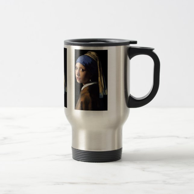 Mug De Voyage fille avec boucle d'oreille (Droit)