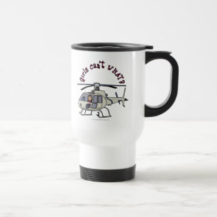 Mug De Voyage Fille de l'hélicoptère léger