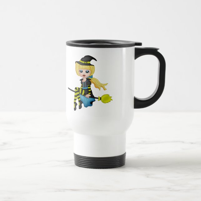 Mug De Voyage Fille de sorcière de Halloween (Droite)