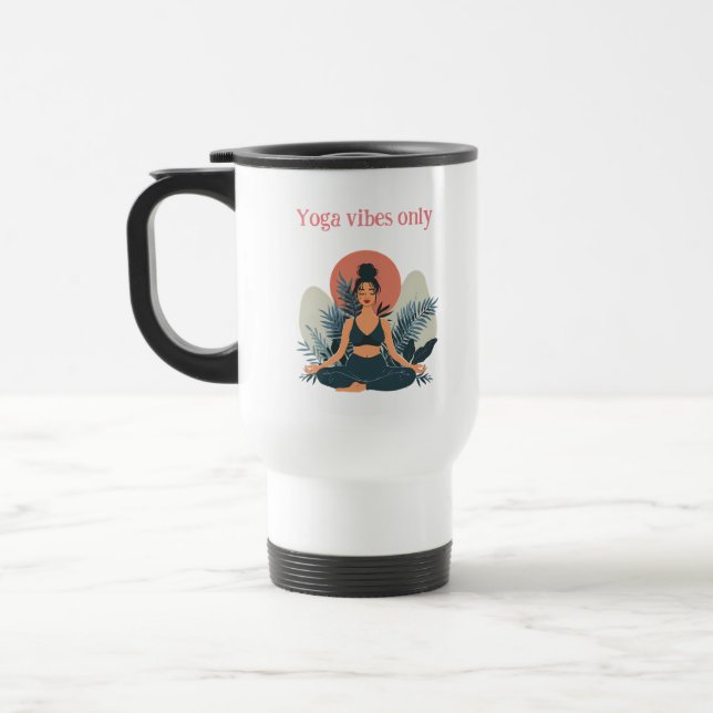 Mug De Voyage Fille de yoga (Gauche)