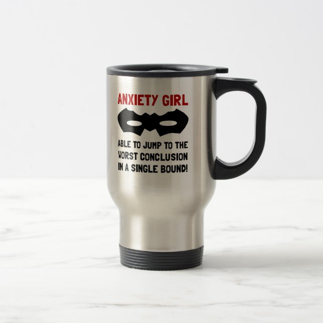 Mug De Voyage Fille d'inquiétude (Droit)