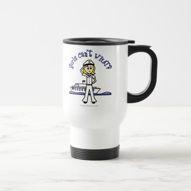 Mug De Voyage Fille du capitaine léger (Droite)