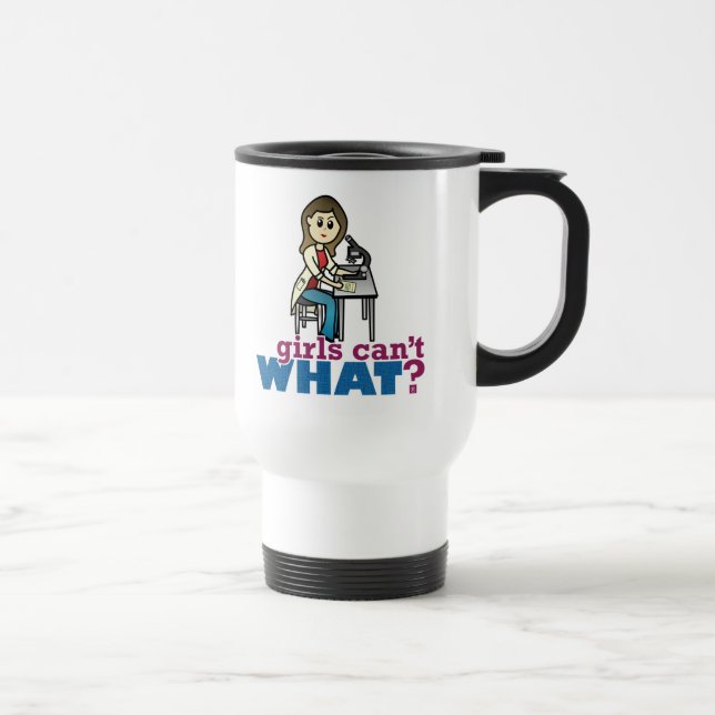 Mug De Voyage Fille scientifique (Droite)