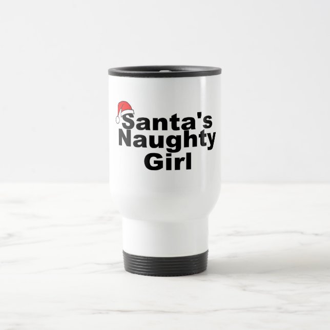 Mug De Voyage Fille vilaine de Santa (Centre)