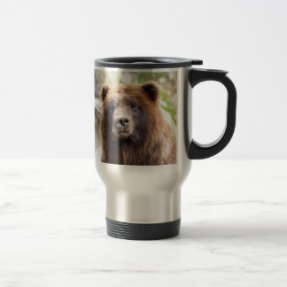 Mug De Voyage Fin de portrait d'ours gris