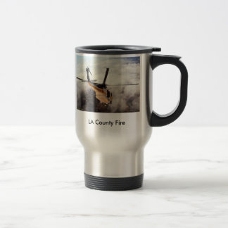 Mug De Voyage Firehawk par des nuages, le feu du comté de LA