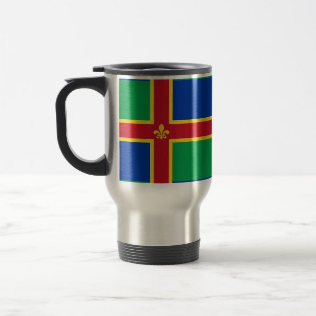 Mug De Voyage Flag of Lincolnshire (Gauche)