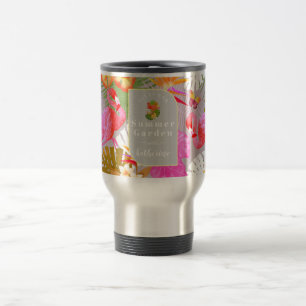 Mug De Voyage Flamant rose Garden Grey