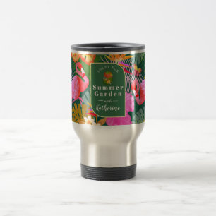 Mug De Voyage Flamant rose Garden Vert foncé