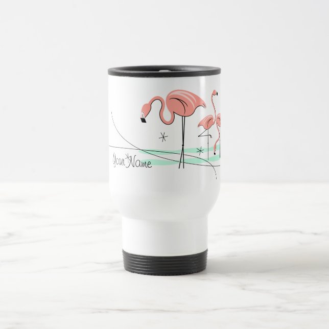 Mug De Voyage Flamant rose Ocean Trio 3 'Nom'  (Centre)